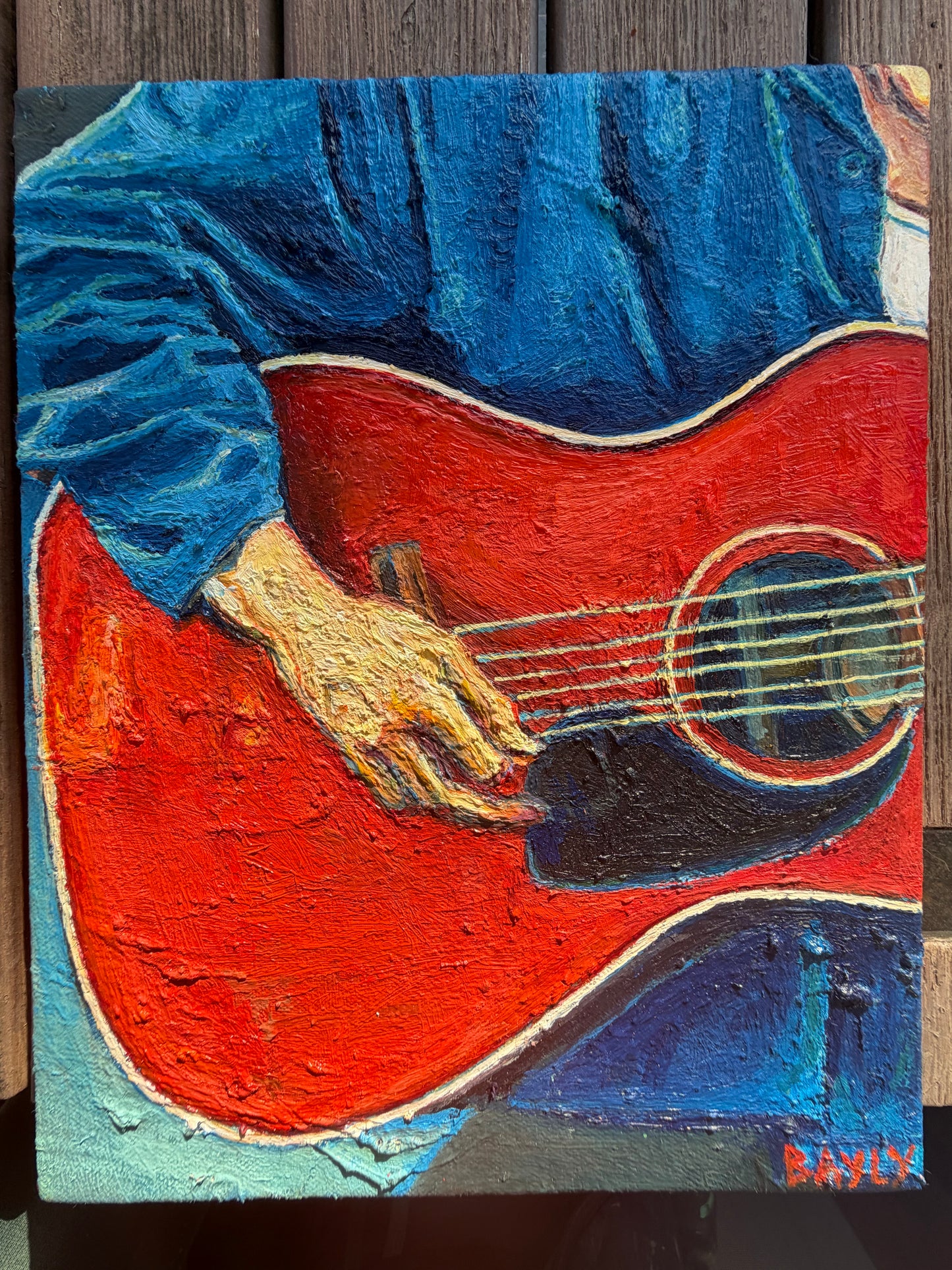 Strumming hand