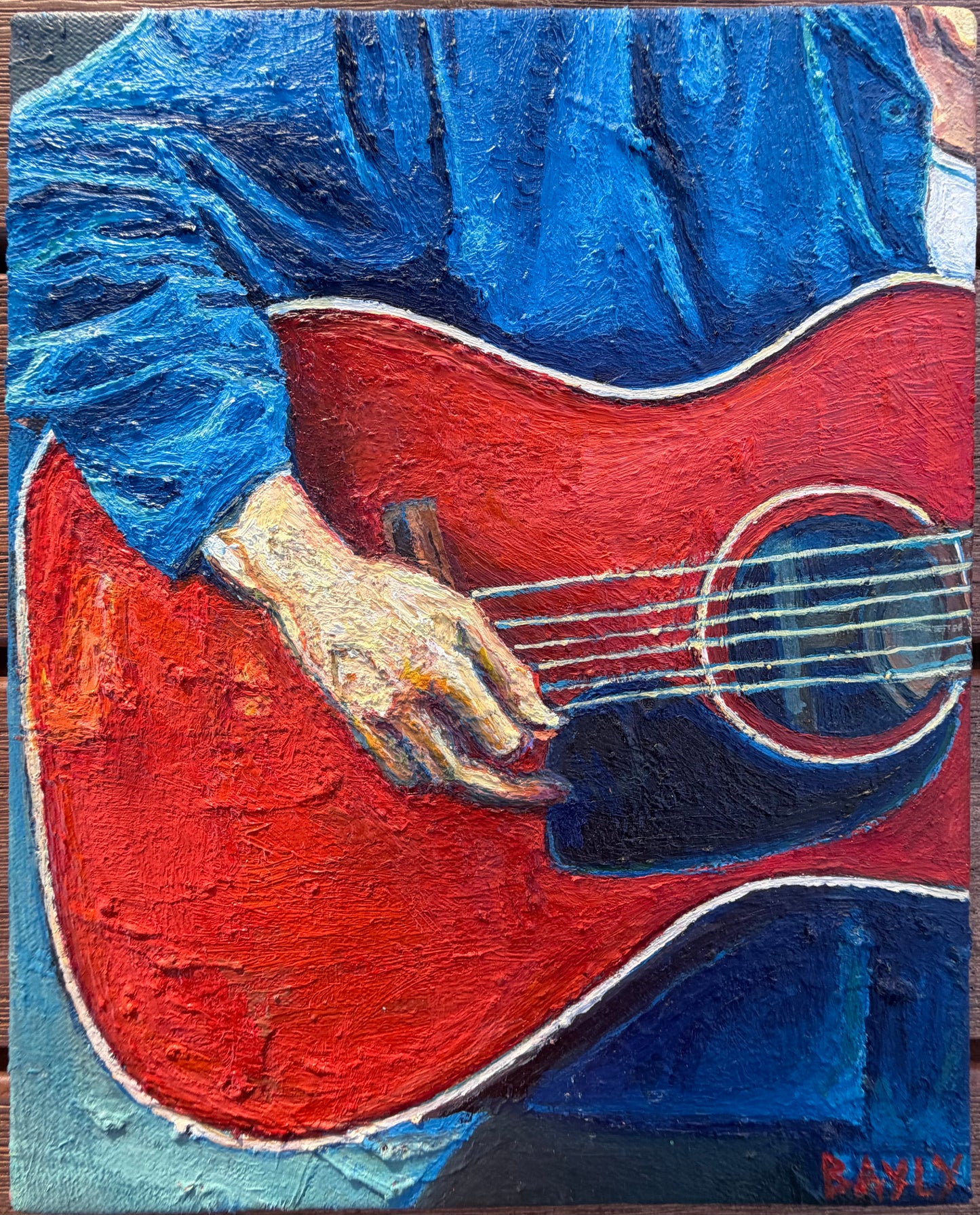 Strumming hand