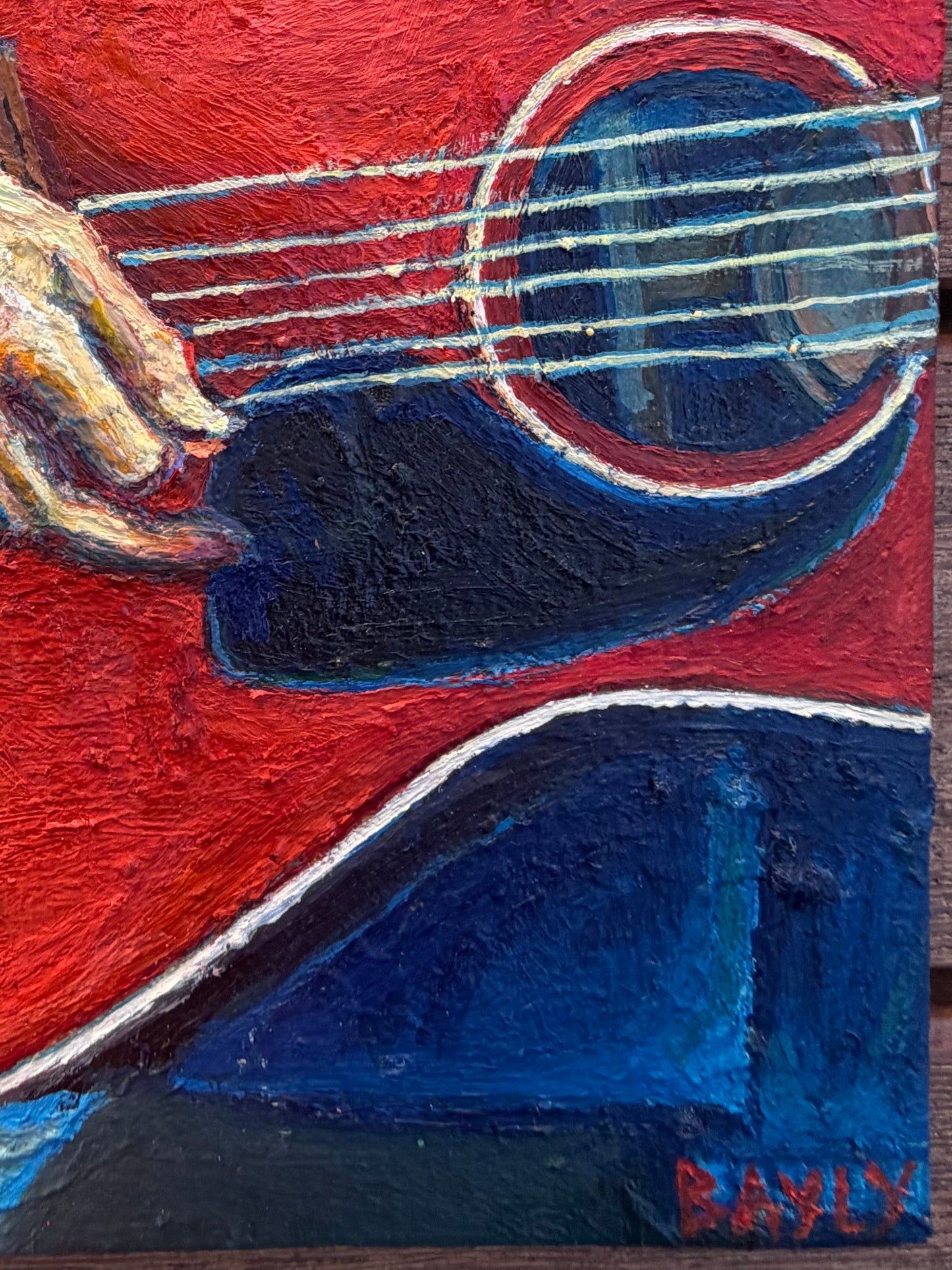 Strumming hand
